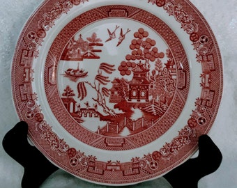 spode willow santa plate