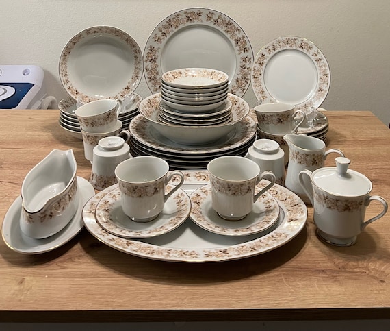 Nitto Oakbrook 4904 Japan 48 PC Dinnerware Set - Etsy