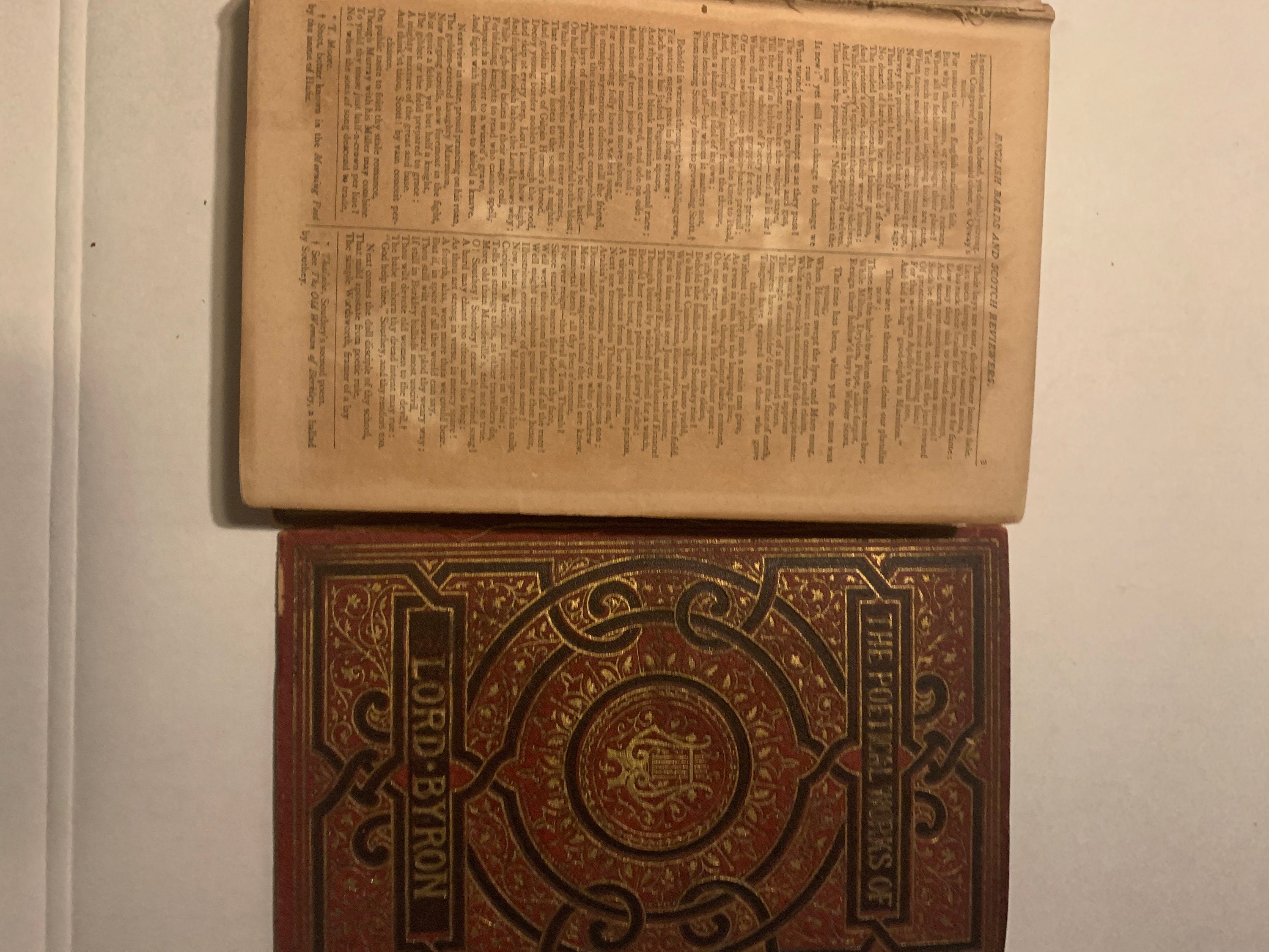 Vintage 19th Century Printing of “ the Poetical Works of Lord Byron ...