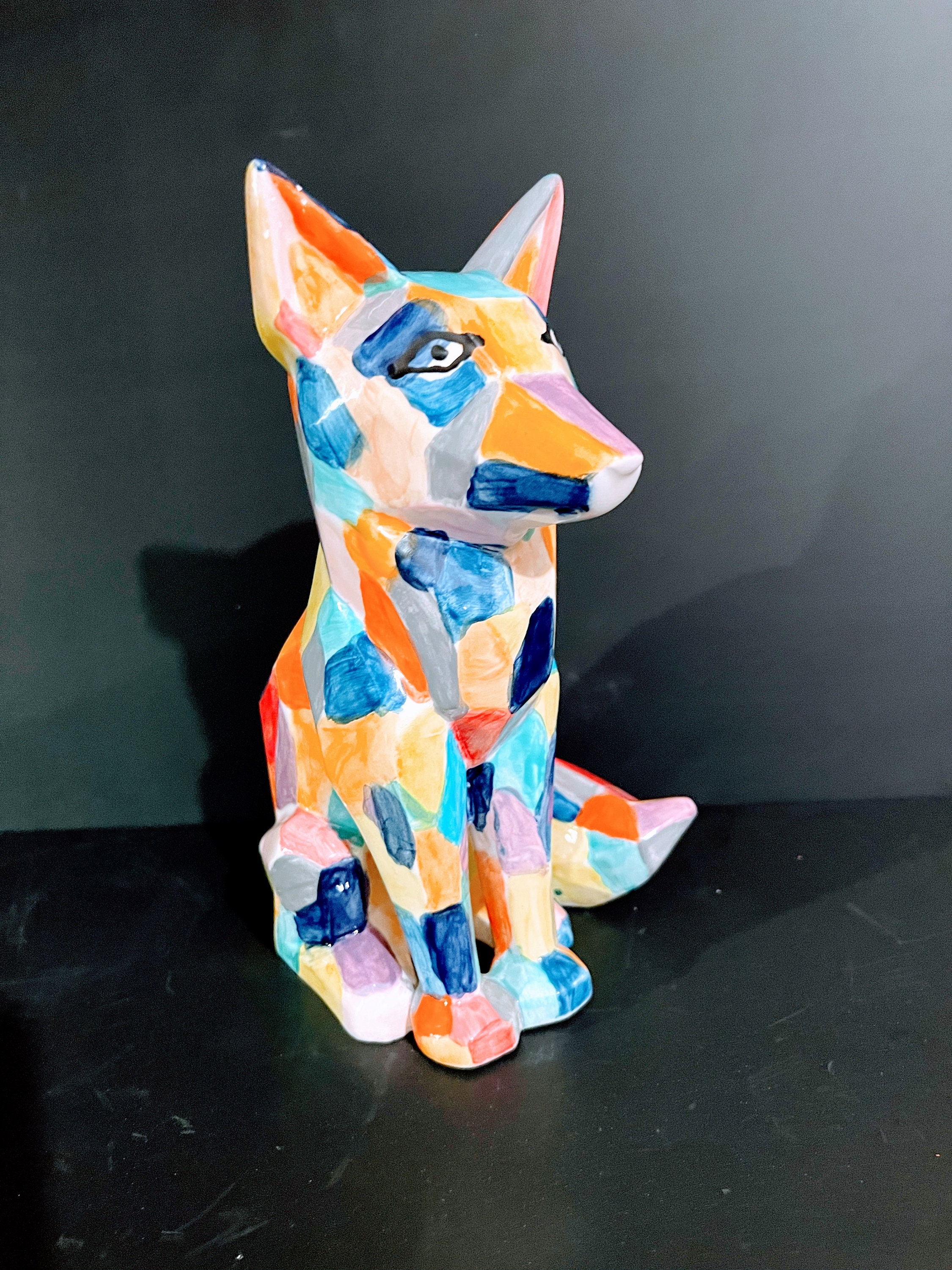 Mayco Earthenware Bisque DIY Multi Faceted Ceramic Fax , Hand