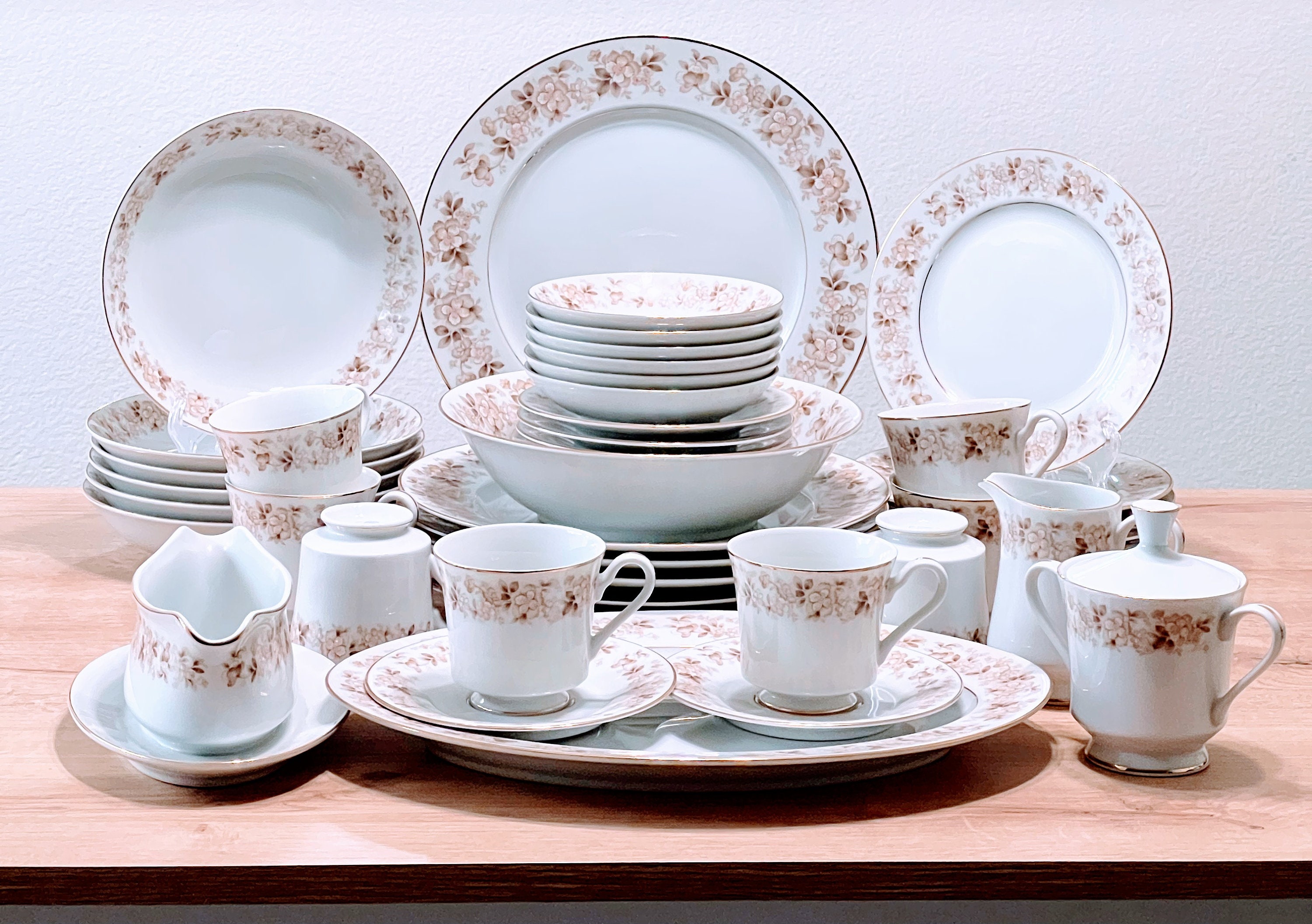 Nitto Oakbrook 4904 Japan 48 PC Dinnerware Set - Etsy Nitto Oakbrook 4904 Japan 48 PC Dinnerware Set - Etsy