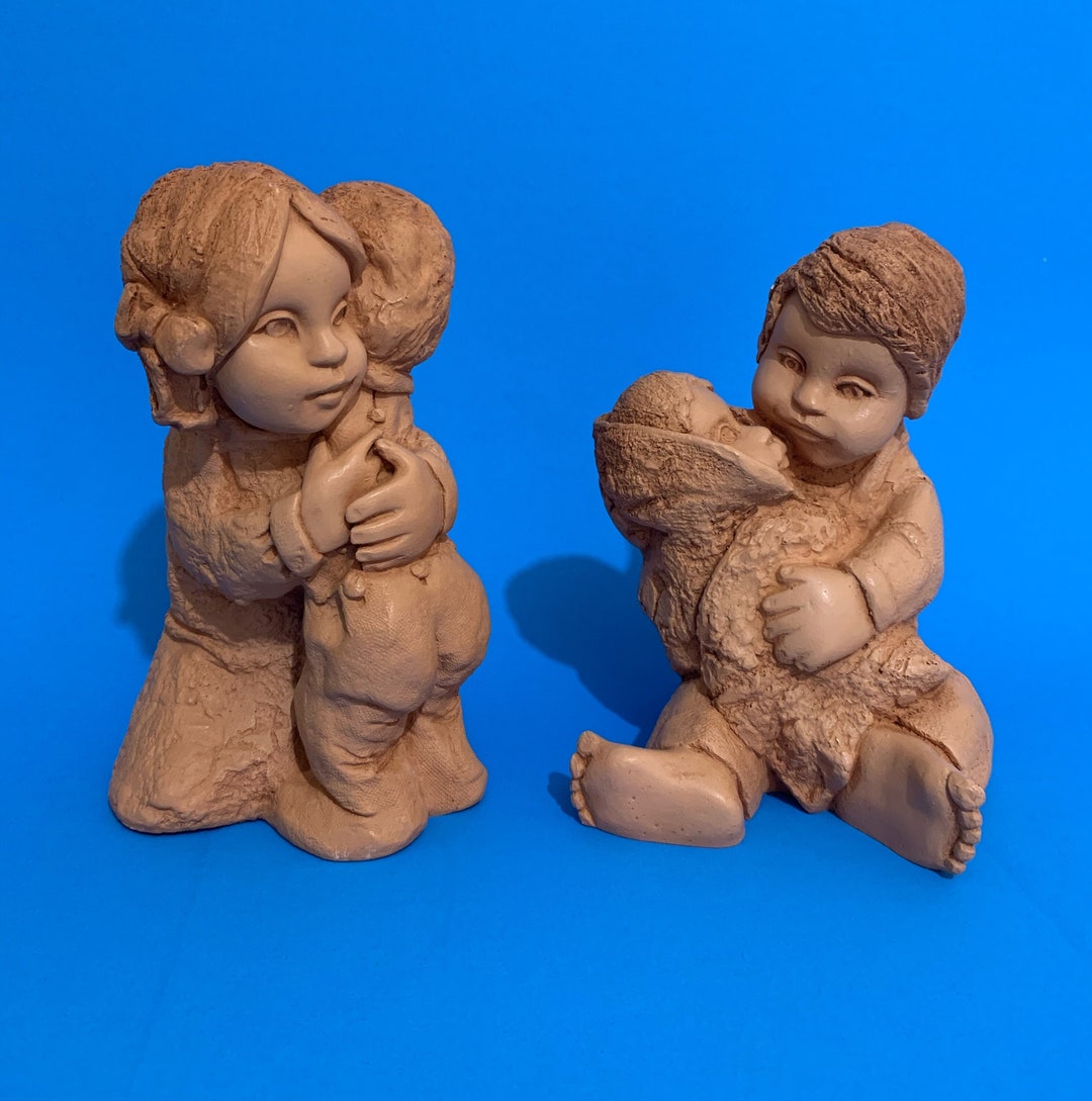 希少なヴィンテージ 1979 アビー プレス マインラッド 木製フィギュア