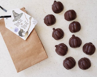 Vegan Brains, Skulls, Pumpkins, Ghost, Chocolates, Small Halloween Gift