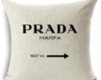 Cushion cover beige and black cats cushions, pillow cover, prada marfa