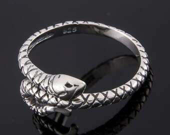 Sterling Silver Snake Ring 925 Size 5.5