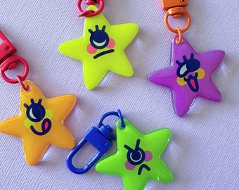 Cheeky Stars 1.5in charms/keychains!