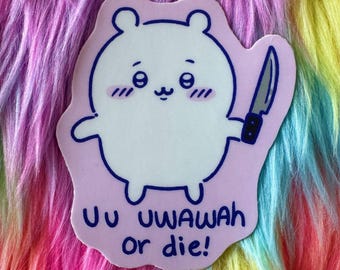 U u wawa uwa 3in Matte Sticker!
