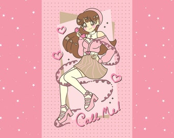 Romance Phone Call 11x17 matte print!
