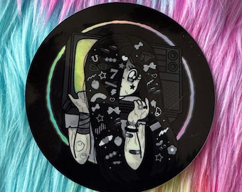 Sadako 3in holographic sticker!
