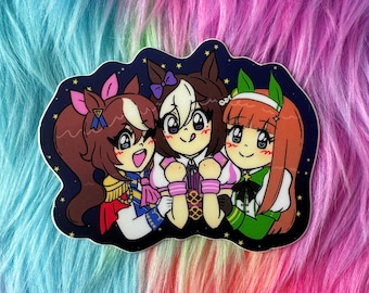 Uma Girly Pops 3in vinyl sticker!