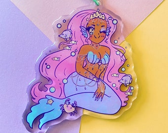 Mermaid Princess 3" Charm/Keychain!
