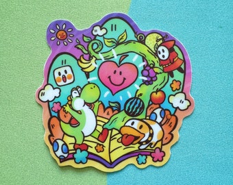 Yoshi Story! 3in vinyl sticker!