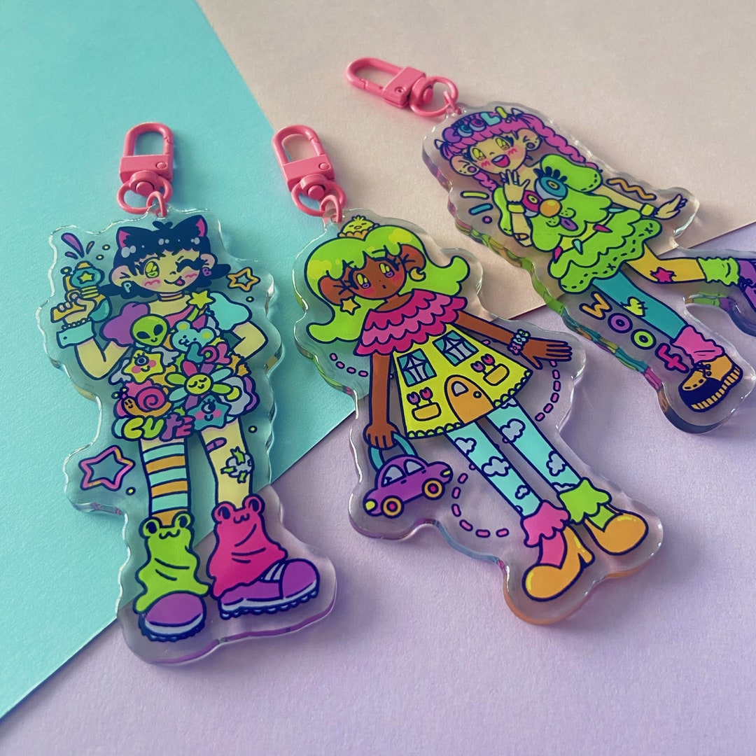 Doll Box Gang 4 Charms/keychains Etsy