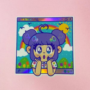 Niedlicher Bee OC 3&quot; Holographischer Sticker!