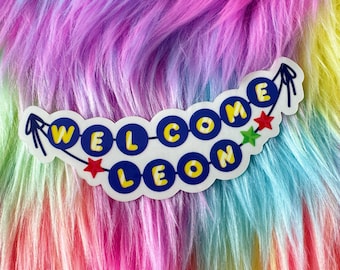 Welcome Leon 4in Clear Sticker!
