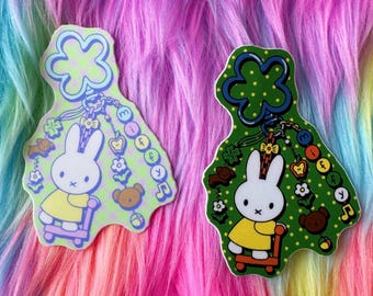 Miffy Good Luck Charm! 3in vinyl sticker!