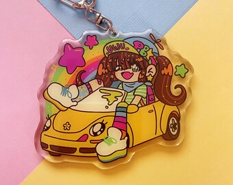Driving Party 3" Charm/Keychain!