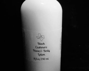 Black Cashmere Hand & Body Lotion with Avocado Oil/Jojoba Oil