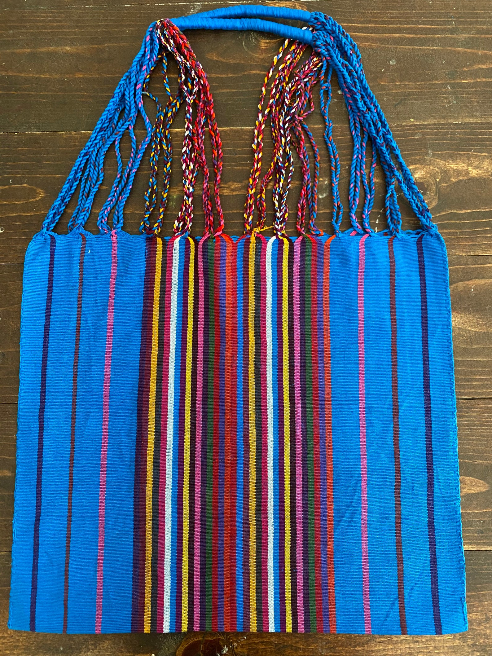 Hand woven Mexican Tote Bag Colorful Tote Bag Mexican Tote | Etsy