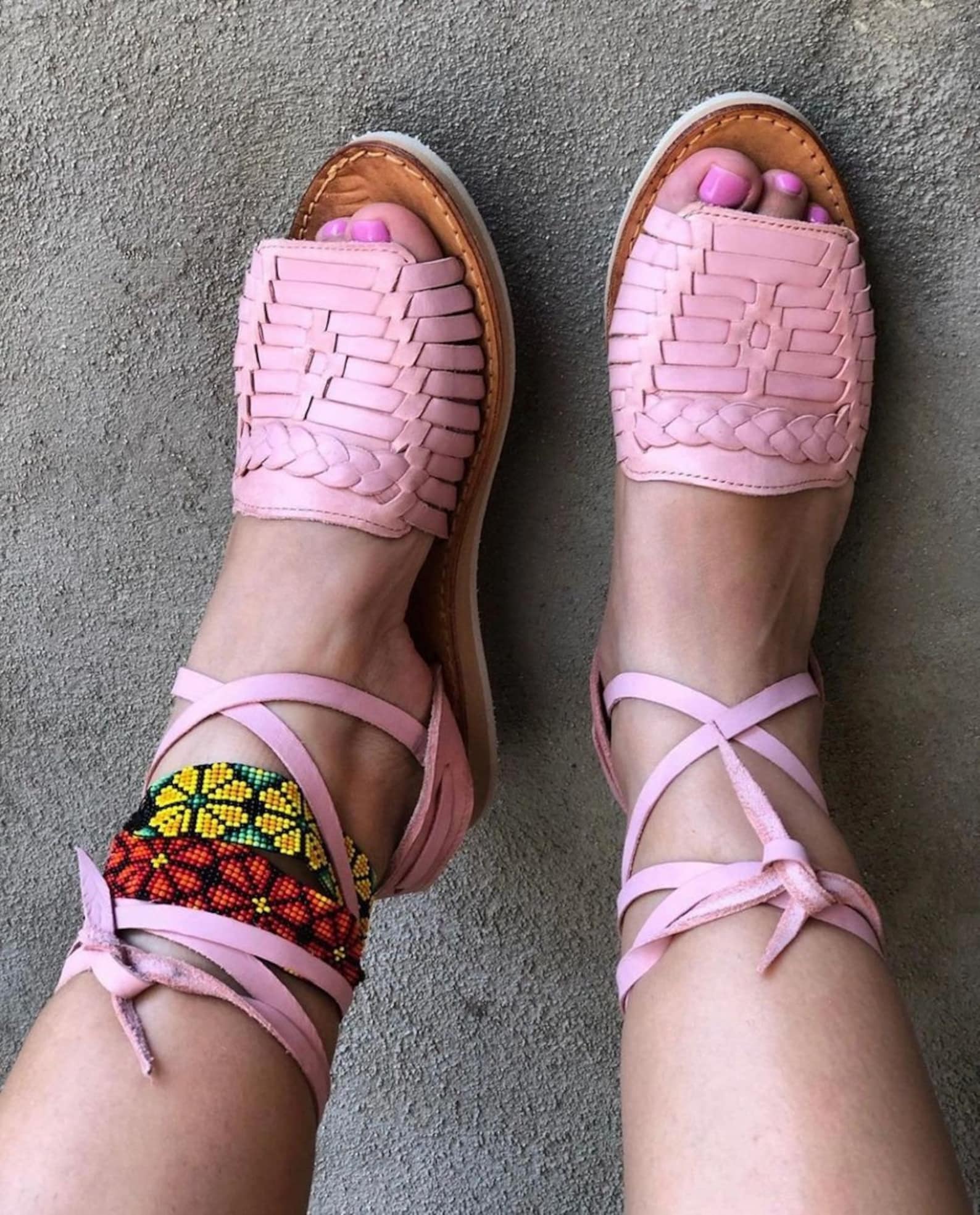 rust pink huaraches