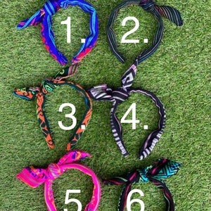 Cambaya headband, Mexican headband, handmade, double layered headband Send me your colors