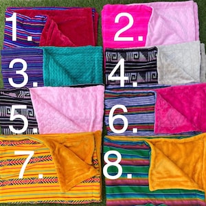 Sarape Baby blanket, Mexican baby blanket, cambaya blanket, fleece blanket, colorful blanket, warm baby blanket, soft blanket, serape