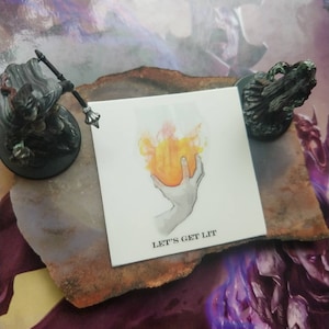D&D Sticker - Let&#39;s Get Lit