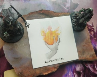 D&D Sticker - Let's Get Lit