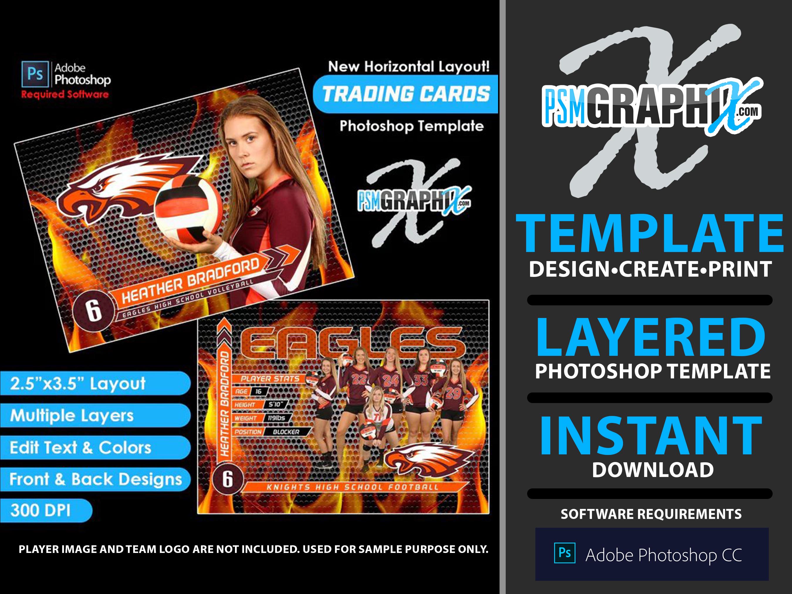 Bracket - V4 - Game Day Trading Card Template