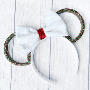 Holly Jolly Minnie Ears, Christmas Minnie Ears, Disney Christmas Ears, Holiday Minnie Ears