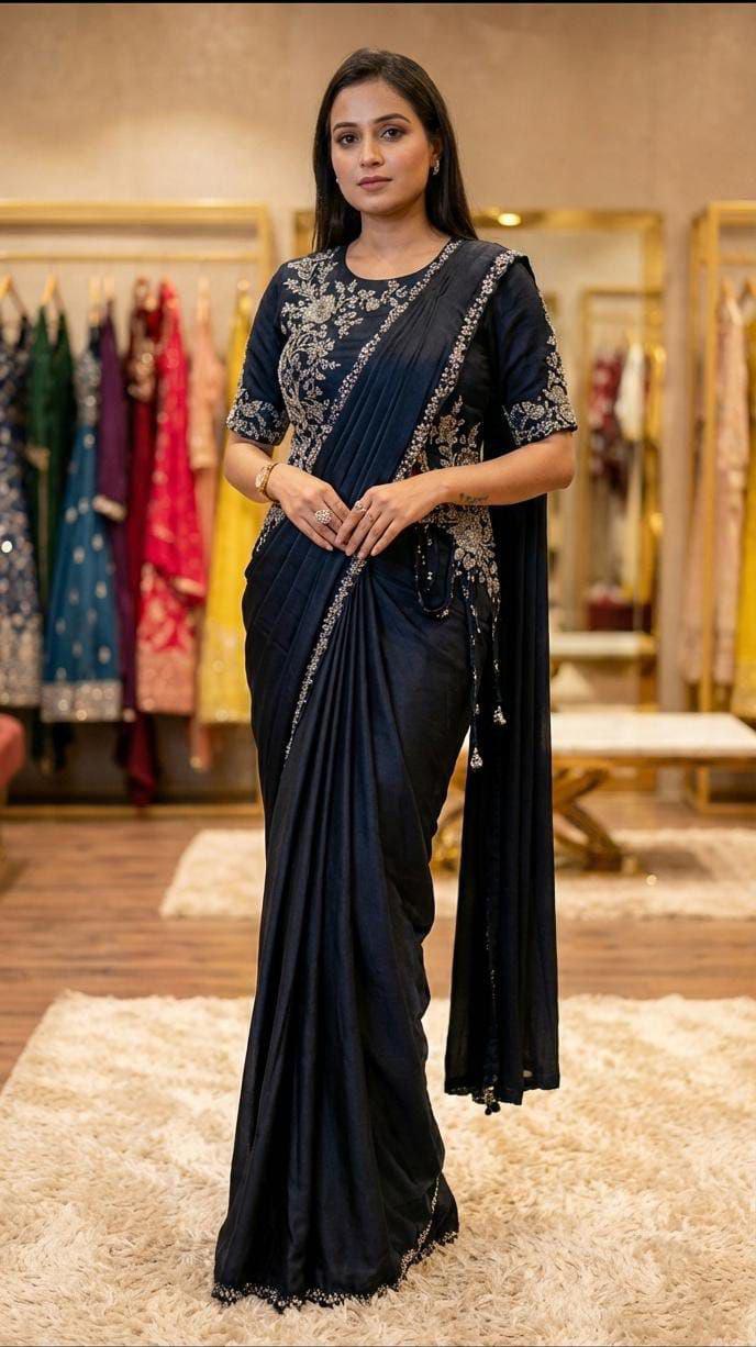 sari evening dresses Gold Draped Sari Gown I Dash & Dot S