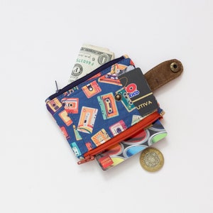 billetera casette para hombres, 80 billetera hombres delgados, hombres billetera retro, mujeres billetera maximalista, billetera de tarjeta de crédito hombres
