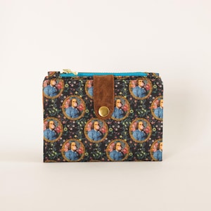 Cartera Benji con diseño de chicle para mujer: Divertida y colorida cartera plegable con bolsillo con cremallera.