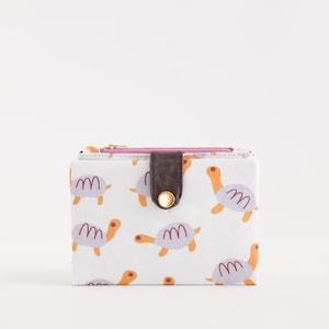 Baby Tutle klein, Tutle Liebhaber Geschenk Tiere Meer, süße Brieftasche Baumwolle kawaii, Geschenk für Mädchen Portemonnaie, salzige Brieftasche Sommer