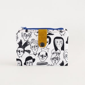 Cartera Frida para mujer, cartera de regalo para artista, cartera geek colorida, cartera plegable para mujer, cartera pequeña para mujer, cartera ligera de academia