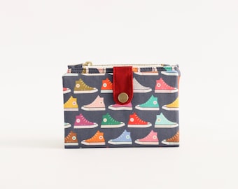 Sneakers wallet for women, girls wallet cute, cool wallet credit card, coin case wallet colorful, cotton wallet small, gifts for teen girls