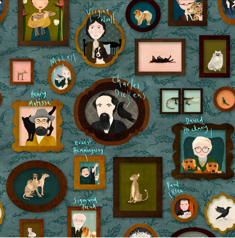 Carteira de animais de estimação e seu povo VIP para mulher, carteira fofa pequena, carteira com zíper de algodão, carteira de tecido presente para meninas, presente para artista, amantes de cães imagem 6