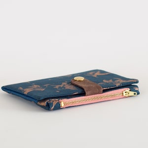 Cartera Gold Fish para mujer, cartera tarjeta de crédito mujer, cartera bifold de viaje, cartera de viaje vegana image 4