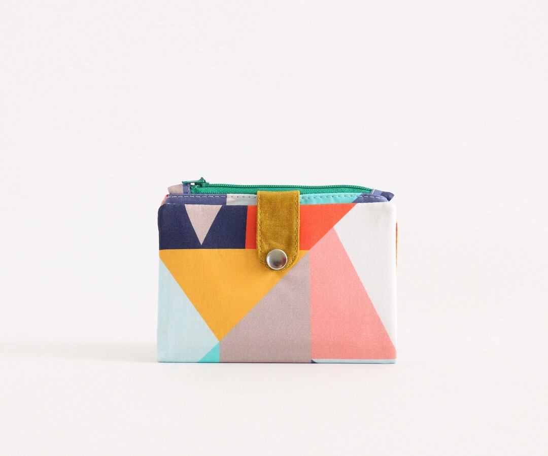 Credit Card Wallet Women. Minimalist Wallet Zipper for Women Etsy