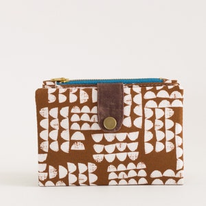 Minimalistisches Portemonnaie Damen, schlichtes Portemonnaie Vegan, kleines Portemonnaie für Frau, Reisebrieftasche klein, Portemonnaie mit Reißverschluss