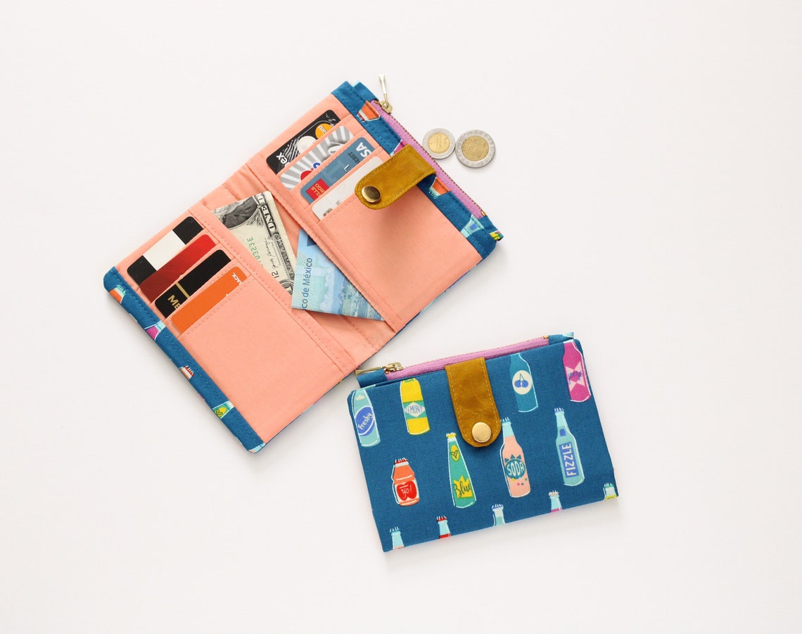 Soda pop wallet women funny wallet for women bifold credit Etsy