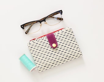 Minimalist wallet for women, small wallet women, coastal style wallet, cotton wallet fabric, cloth wallet bifold, credit card wallet