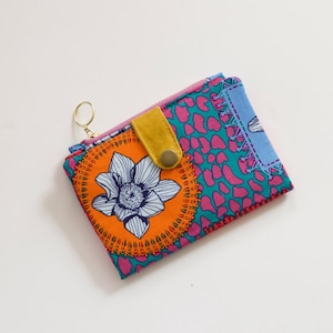 Carteira Indie para mulheres, carteira maximalista para presente para ela, carteira para piscina, carteira para cartão de crédito e viagem, carteira Island Luxe