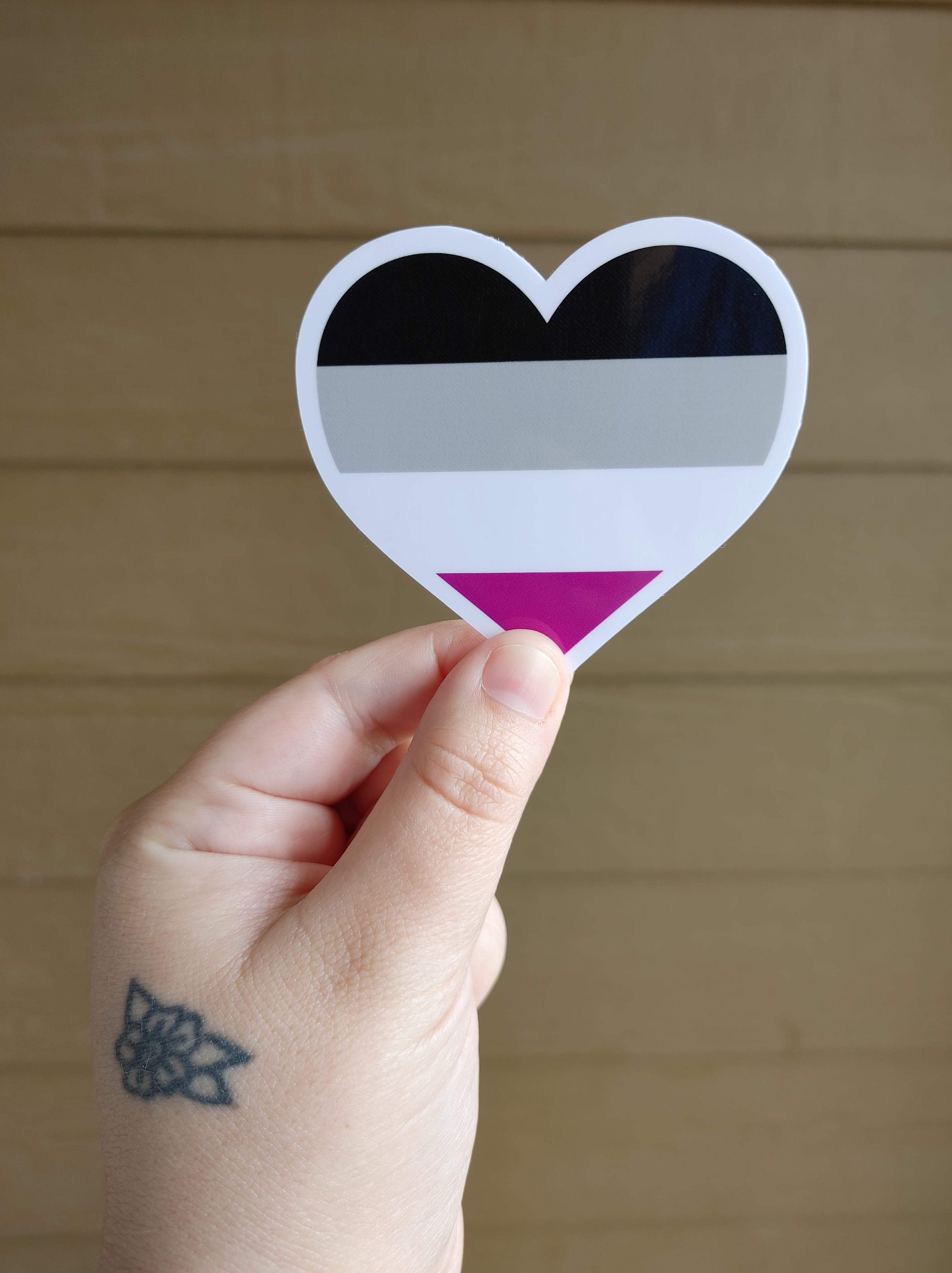 Pride Flag Heart Vinyl Waterproof Sticker Etsy