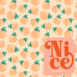 seamless file for fabric, peaches, food, fruit, hand drawn, summer, seamless pattern, kid&#39;s clothing