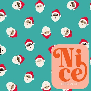 seamless file for fabric, santa seamless file, christmas seamless, trendy seamless, seamless pattern for fabric, seamless tumbler file