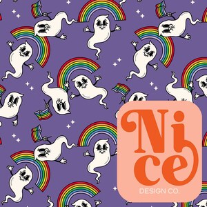gay ghosts seamless pattern, pride seamless file, seamless pattern for sublimation, seamless tumbler wrap, digital paper