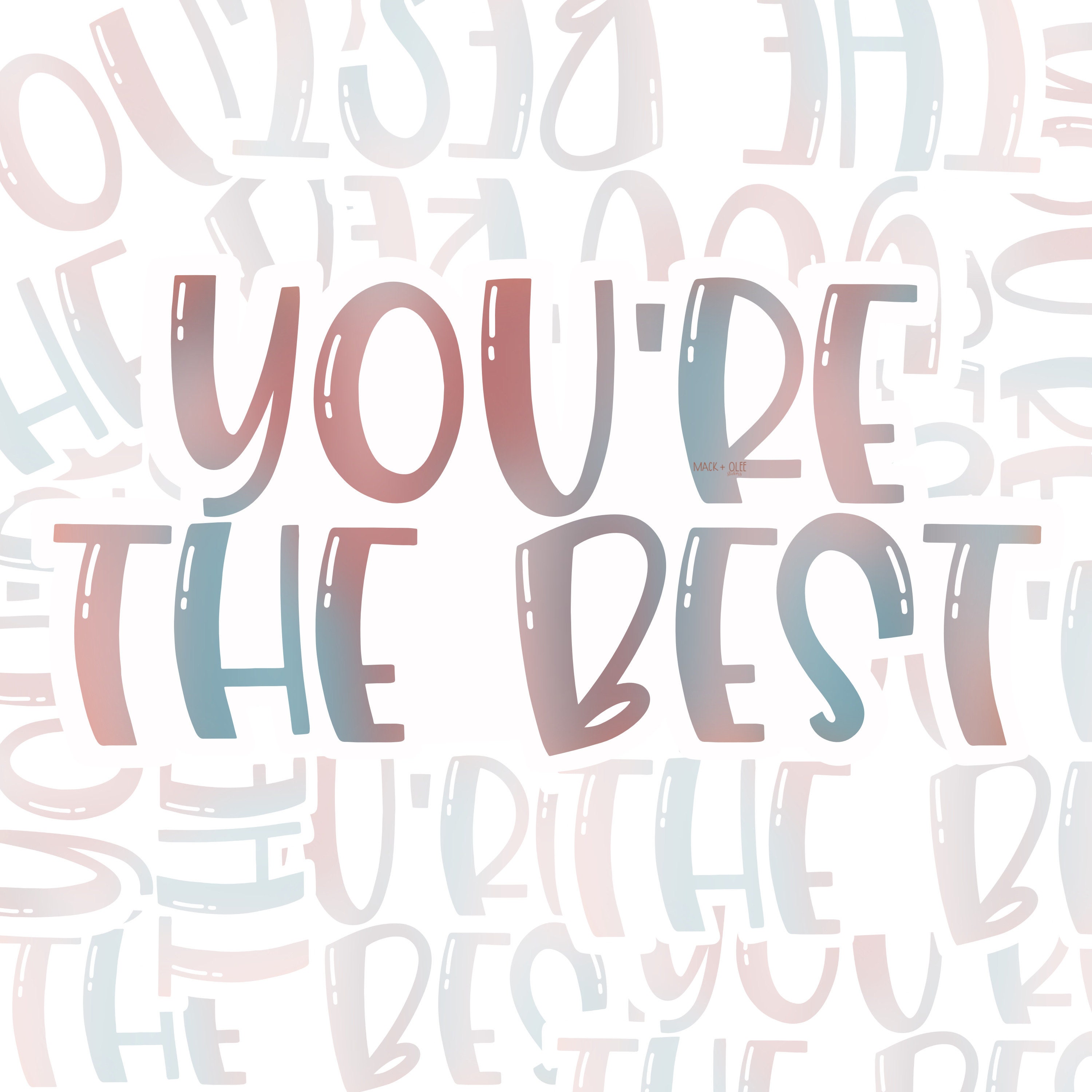 Youre the best sticker sheets 2 sheets 62 stickers Etsy