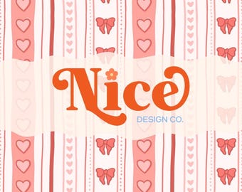 Seamless Valentine Hearts Pattern | Red and Pink Ribbon Design for Fabric, Crafts and Sublimation