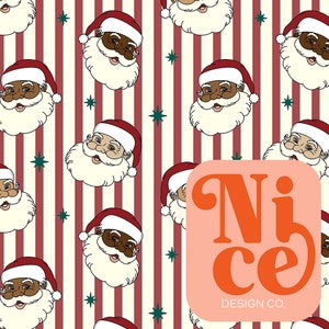 seamless file for fabric, santa, christmas, retro, stripes, red and green, handdrawn, seamless pattern, kid's clothing, bedding, fabric file